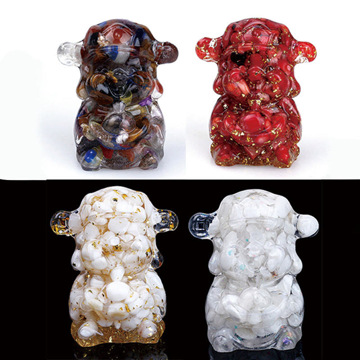 Buddha Stones富の神 アメジスト クリスタル 樹脂 エネルギー幸運繁栄ホームデコレーション - image 32