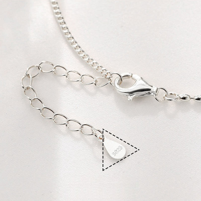 Buddha Stones925スターリングシルバー 小さなビーズ レッドアゲート 平和と喜びの祝福アンクレット - image 11