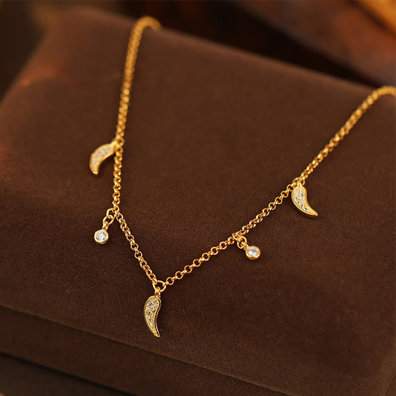 Buddha Stones925スターリングシルバー ジルコン リトルペッパーチャーム プロテクションアンクレット - image 1