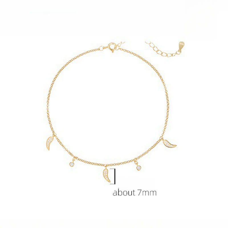 Buddha Stones925スターリングシルバー ジルコン リトルペッパーチャーム プロテクションアンクレット - image 8