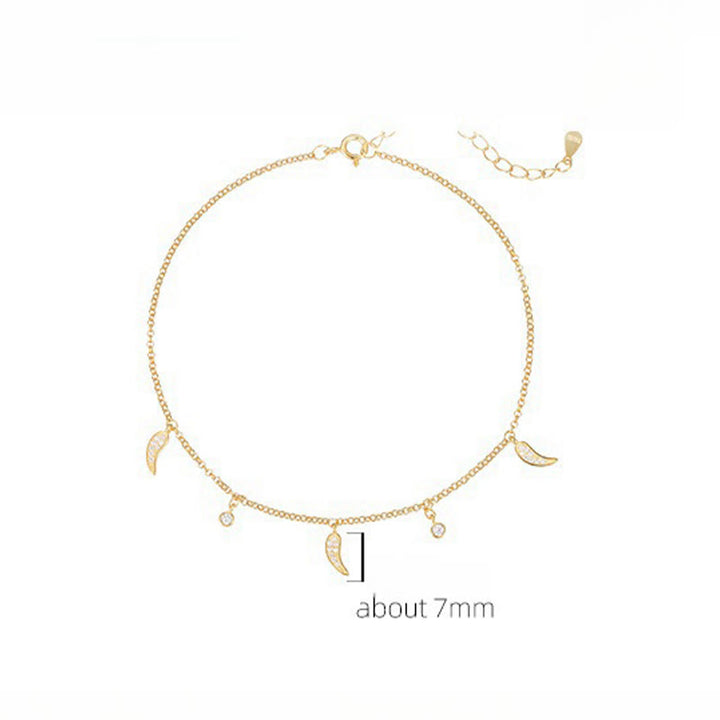 Buddha Stones925スターリングシルバー ジルコン リトルペッパーチャーム プロテクションアンクレット - image 8