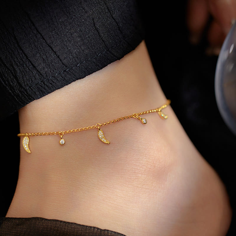 Buddha Stones925スターリングシルバー ジルコン リトルペッパーチャーム プロテクションアンクレット - image 3