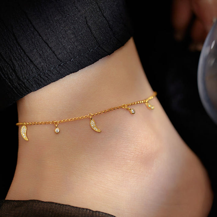 Buddha Stones925スターリングシルバー ジルコン リトルペッパーチャーム プロテクションアンクレット - image 3