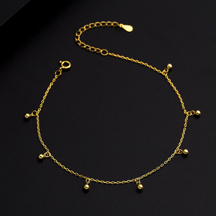 Buddha Stones925 スターリングシルバー スモールビーズ チャーム ブレッシング アンクレット - image 2