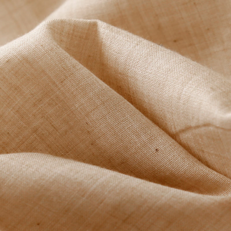 Buddha Stonesカジュアル無地チャイニーズフロッグボタンコットンリネンレディースワイドレッグパンツ - image 15