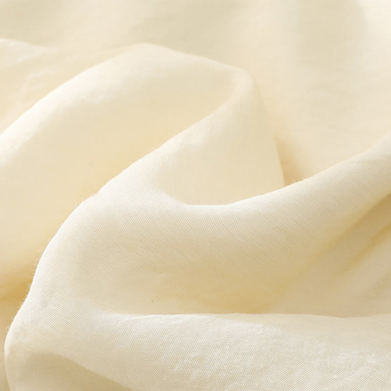 Buddha Stonesの芸術的な刺繍の花と二重層の中国のカエルのボタンのスプリットコットンリネンのレディースワイドレッグパンツ - image 9