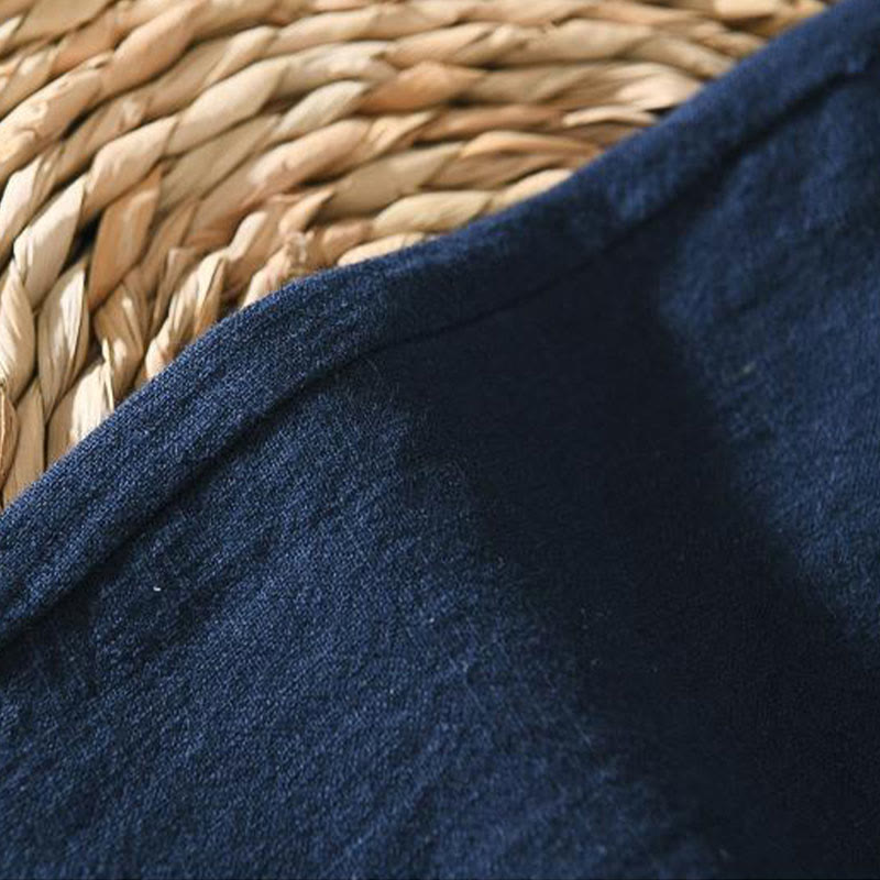 Buddha Stones夏用カジュアルドローストリングラミーリネンメンズパンツ（ポケット付き） - image 16