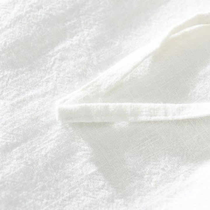 Buddha Stones夏用カジュアルドローストリングラミーリネンメンズパンツ（ポケット付き） - image 6