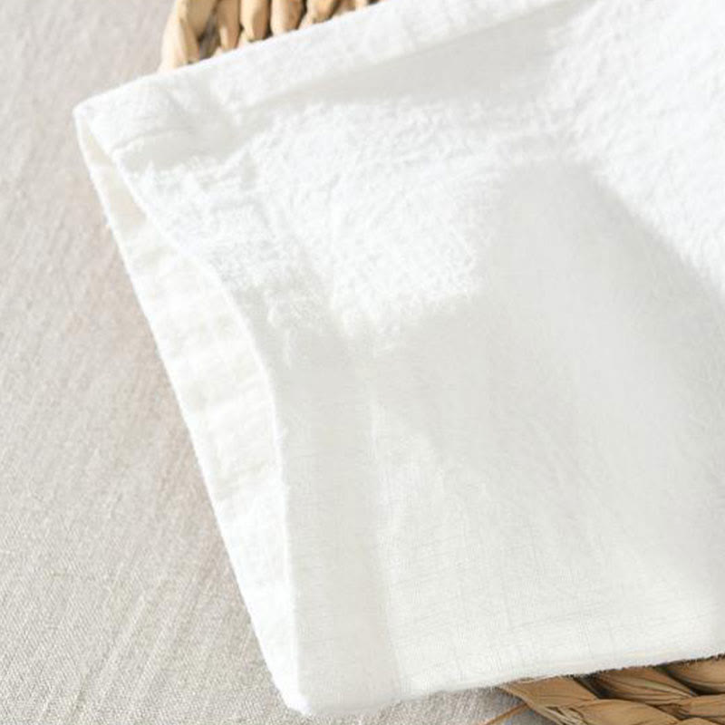 Buddha Stones夏用カジュアルドローストリングラミーリネンメンズパンツ（ポケット付き） - image 8