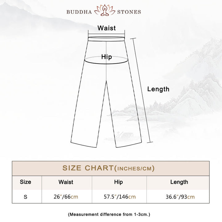 Buddha Stones無地 長袖 コート ジャケット トップス ワイドレッグパンツ 禅 太極拳 ヨガ 瞑想服 - image 8