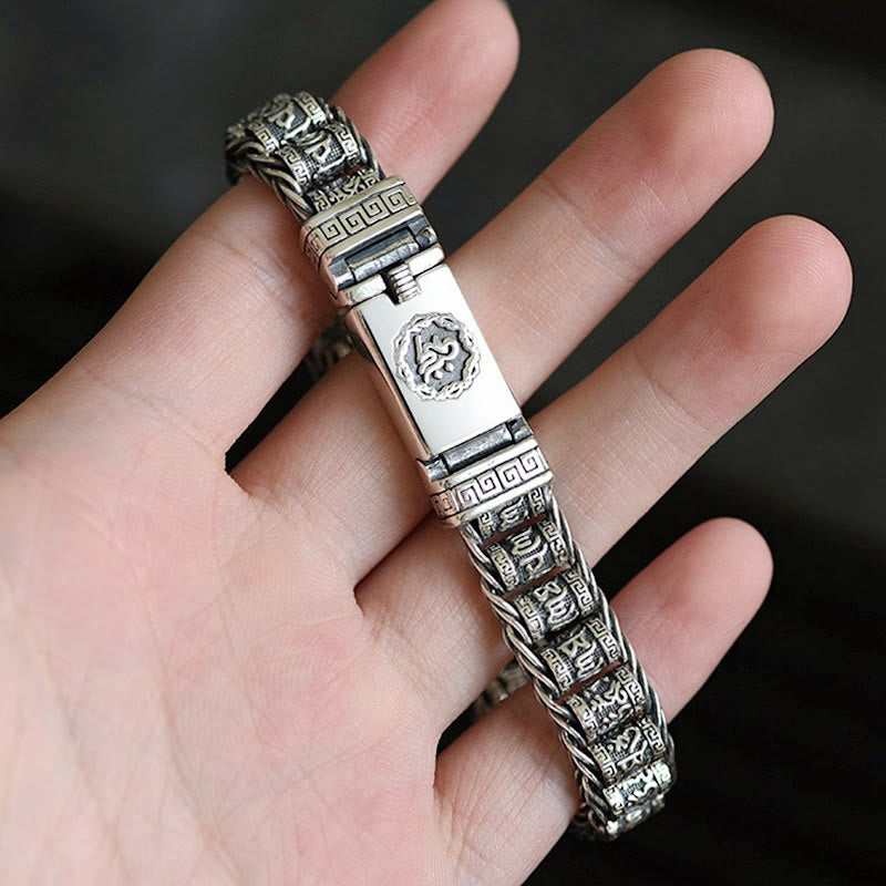 Buddha Stonesチベット銅バックルオーム・マニ・パドメ・フム平和メタルブレスレット - image 10