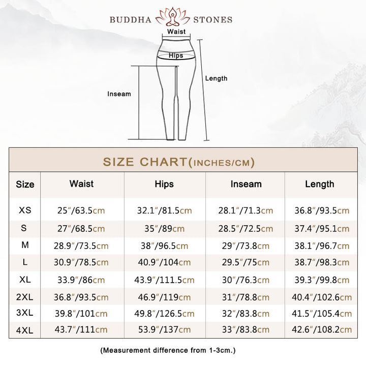 Buddha Stonesと花柄プリントのジムレギンス レディース ヨガパンツ - image 8