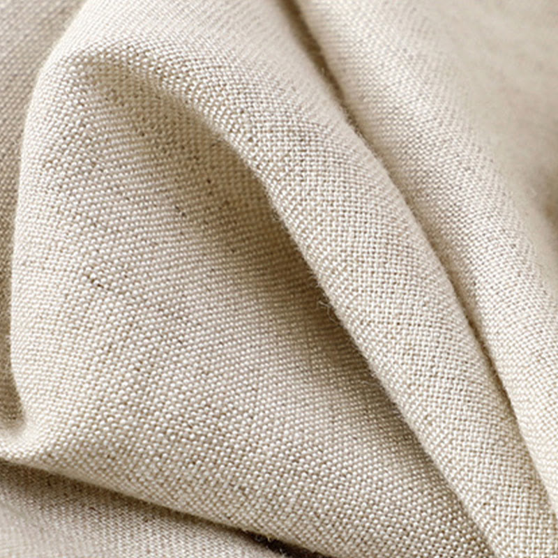 Buddha Stones夏 無地 7-8丈 コットンリネン レディース ワイドレッグパンツ ポケット付き ジッパー付き - image 8