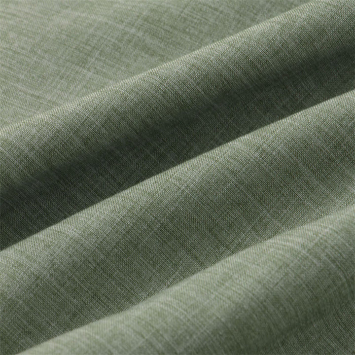 Buddha Stones夏 メンズ ボタン プレーン 半袖 コットンシャツ ポケット付き - image 6