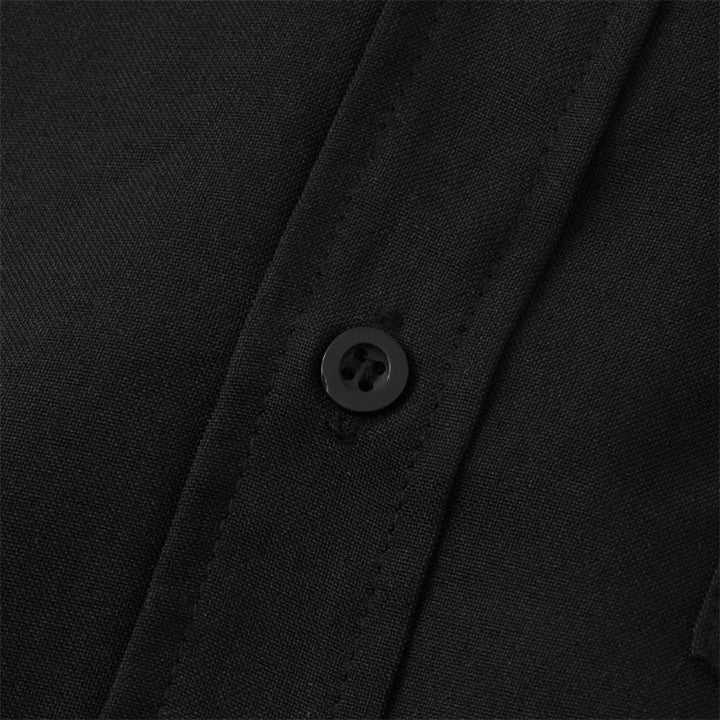 Buddha Stones夏 メンズ ボタン プレーン 半袖 コットンシャツ ポケット付き - image 11