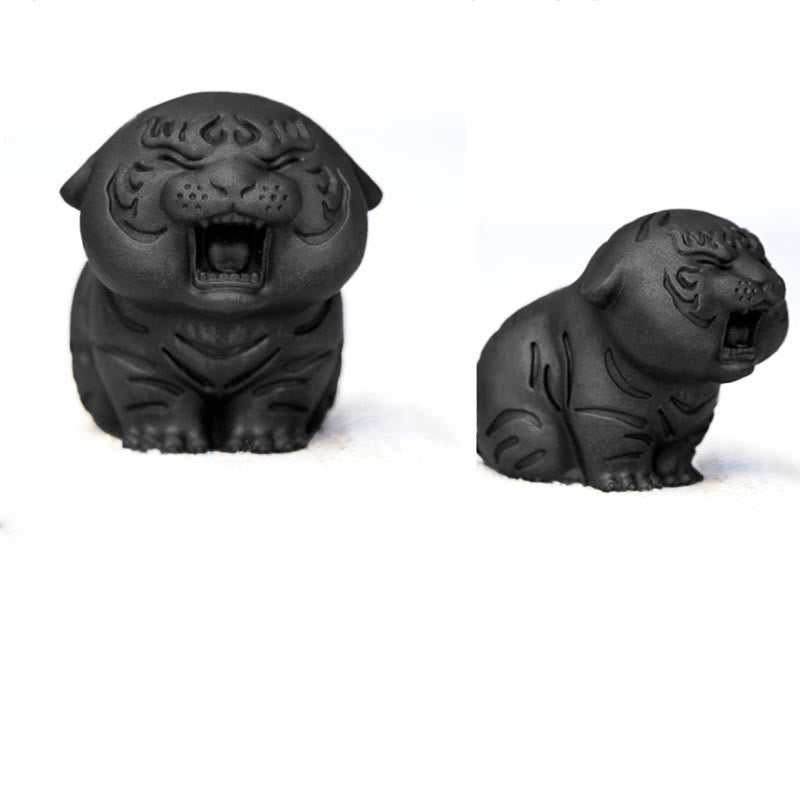 Buddha Stones ミニ虎の樹脂置物｜鉄粉入り・錆加工風インテリアオブジェ