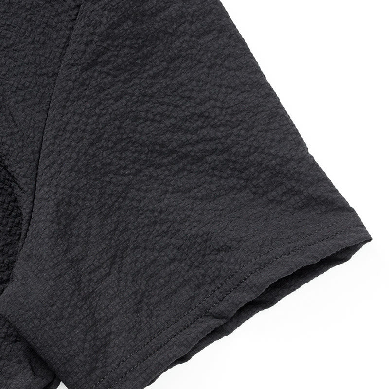 Buddha Stones無地ポロ チェック柄 ハーフボタン メンズ 半袖シャツ - image 15