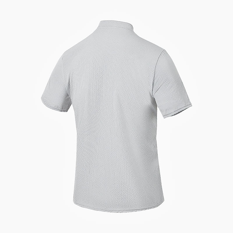 Buddha Stones無地ポロ チェック柄 ハーフボタン メンズ 半袖シャツ - image 22