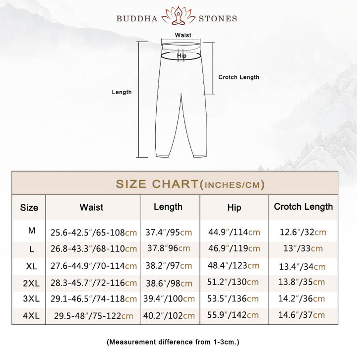 Buddha Stones瞑想カエルボタン唐草長袖シャツパンツメンズスーツ - image 4