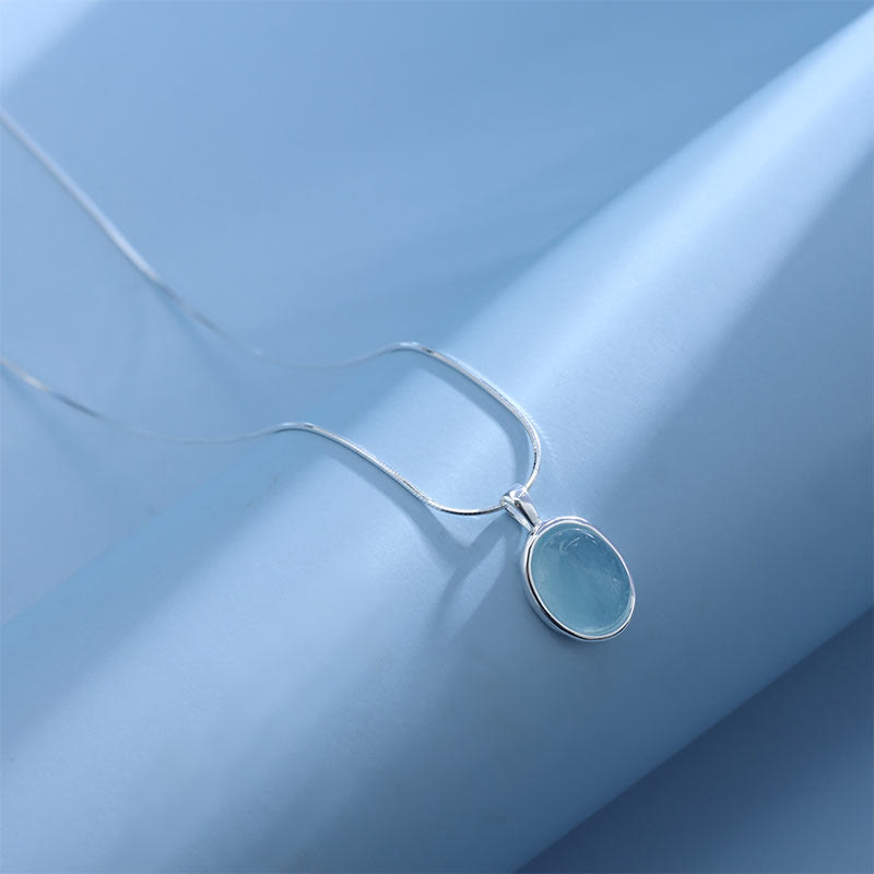 Buddha Stones925スターリングシルバー アクアマリンヒーリング鎖骨チェーンネックレスペンダント - image 10