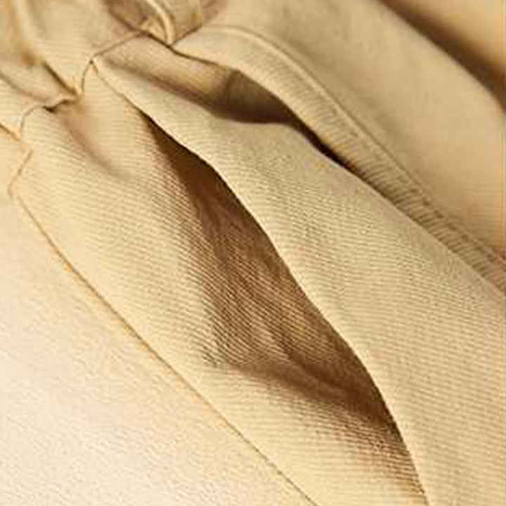 Buddha Stones夏 カジュアル ゆったり 無地 コットン レディース ショートパンツ ポケット付き - image 2