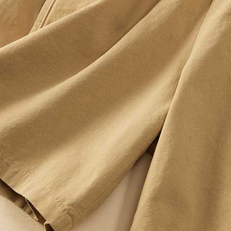 Buddha Stones夏 カジュアル ゆったり 無地 コットン レディース ショートパンツ ポケット付き - image 5