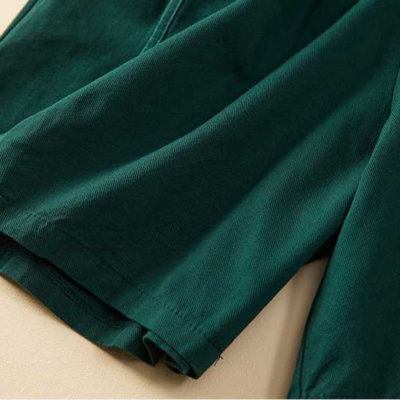 Buddha Stones夏 カジュアル ゆったり 無地 コットン レディース ショートパンツ ポケット付き - image 12