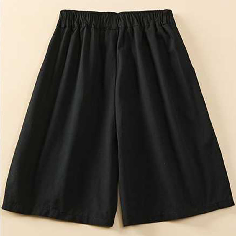 Buddha Stones夏 カジュアル ゆったり 無地 コットン レディース ショートパンツ ポケット付き - image 22