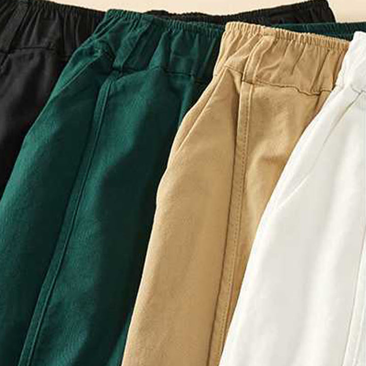 Buddha Stones夏 カジュアル ゆったり 無地 コットン レディース ショートパンツ ポケット付き - image 29