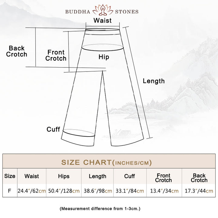 Buddha Stonesフロッグボタン ノースリーブ キャミソール ミディドレス ラミーリネン ワイドレッグパンツ ポケット付き - image 42