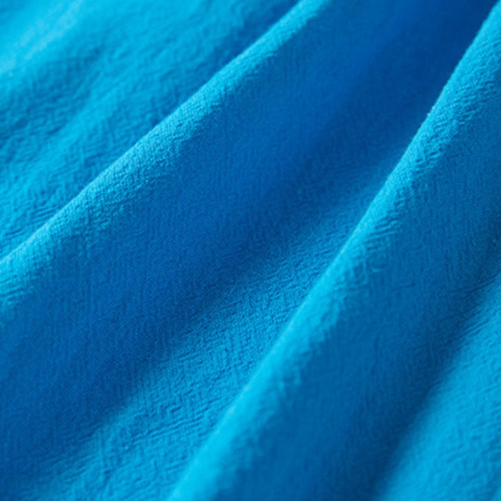 Buddha Stonesヴィンテージ刺繍 フロッグボタン 半袖 ハイウエスト コットンリネン レディース ミディドレス - image 23