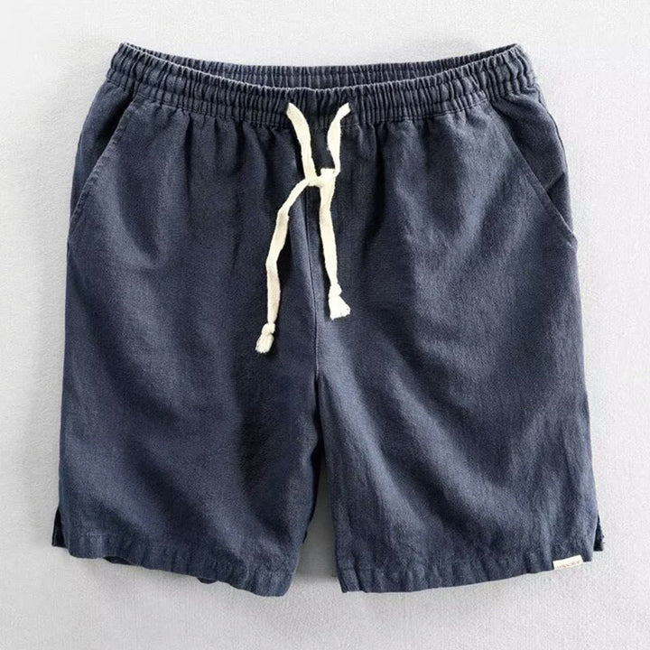 Buddha Stonesドローストリング 伸縮性ウエスト コットン メンズ ショートパンツ ポケット付き - 海軍 - US/UK/AU40、EU50（3XL） - image 7