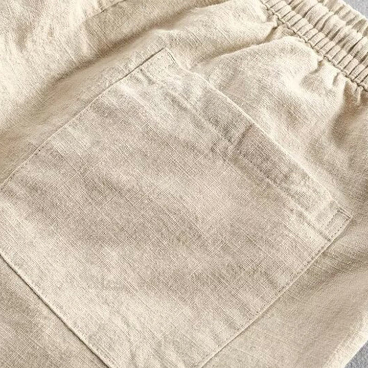 Buddha Stonesドローストリング 伸縮性ウエスト コットン メンズ ショートパンツ ポケット付き - image 18