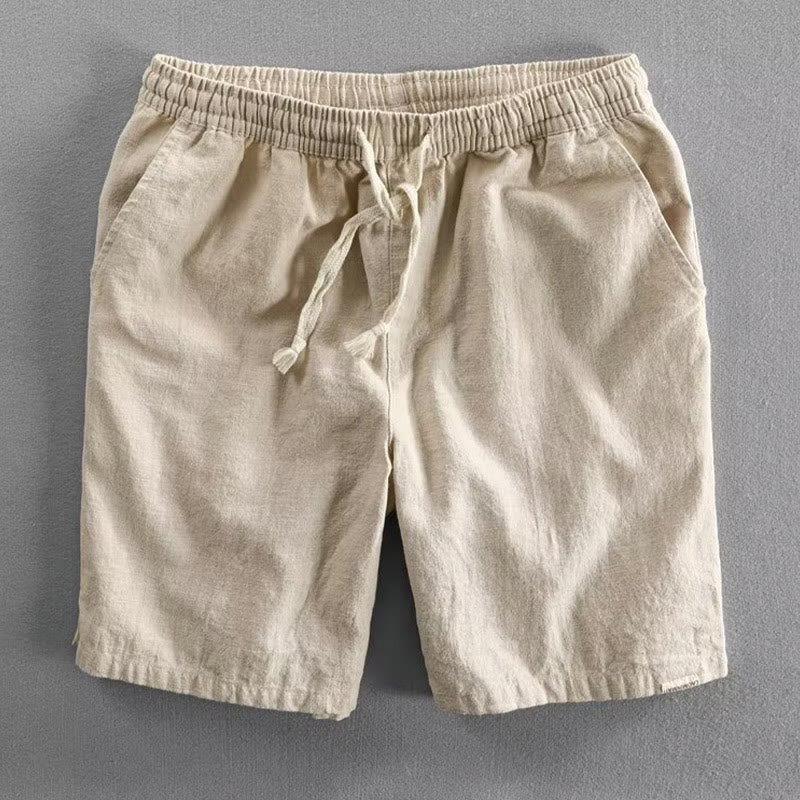 Buddha Stonesドローストリング 伸縮性ウエスト コットン メンズ ショートパンツ ポケット付き - トウモロコシのひげ - US/UK/AU40、EU50（3XL） - image 13