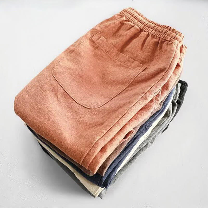 Buddha Stonesドローストリング 伸縮性ウエスト コットン メンズ ショートパンツ ポケット付き - image 20