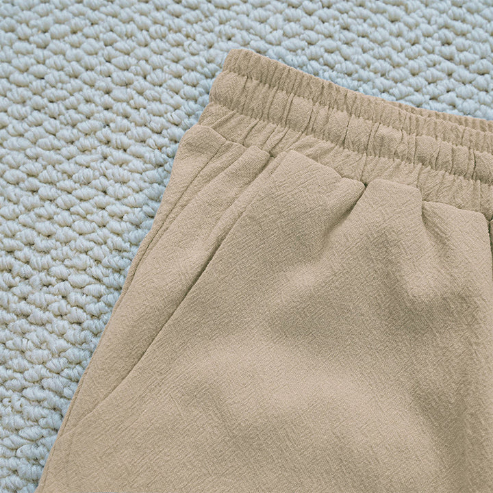 Buddha Stones夏 無地 つなぎ デザイン コットン リネン レディース パンツ ポケット付き - image 26