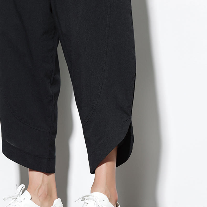 Buddha Stonesカジュアル サマー ドローストリング 7-8丈 リネン メンズ ハーレムパンツ ポケット付き - image 29