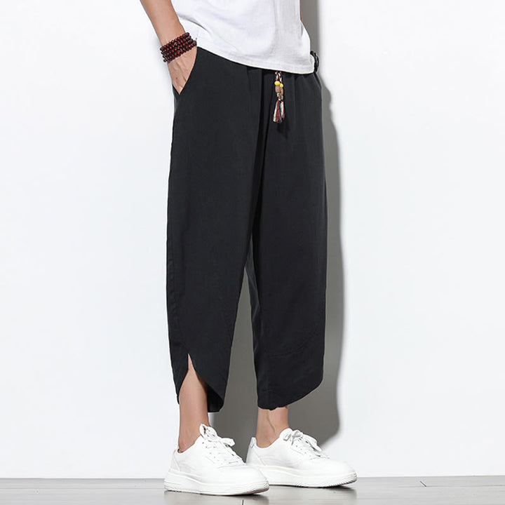 Buddha Stonesカジュアル サマー ドローストリング 7-8丈 メンズ ハーレムパンツ ポケット付き - image 24