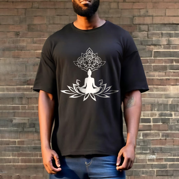 Buddha Stones、蓮の花、瞑想、仏陀のTシャツ - image 6