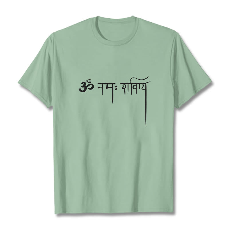 Buddha Stonesサンスクリット ナマ シヴァヤ Tシャツ Tシャツ - ペールグリーン - 2XL - image 15