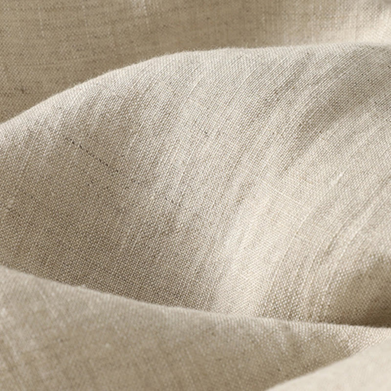 Buddha Stones夏 カジュアル 純色 ドローストリング 9丈 コットンリネン レディース ハーレムパンツ ポケット付き - image 6