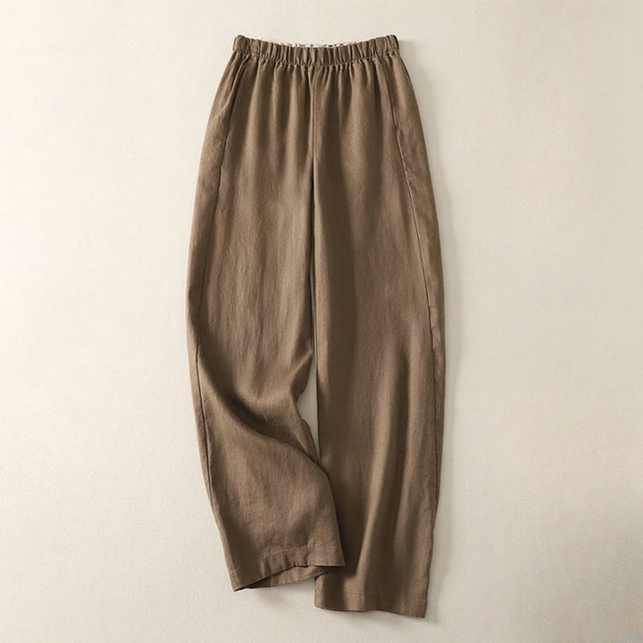 Buddha Stonesデイリー 無地 シンプルデザイン コットンリネン レディース パンツ ポケット付き - ペルー - US8-10，UK/AU12-14，EU40-42 (2XL) - image 7