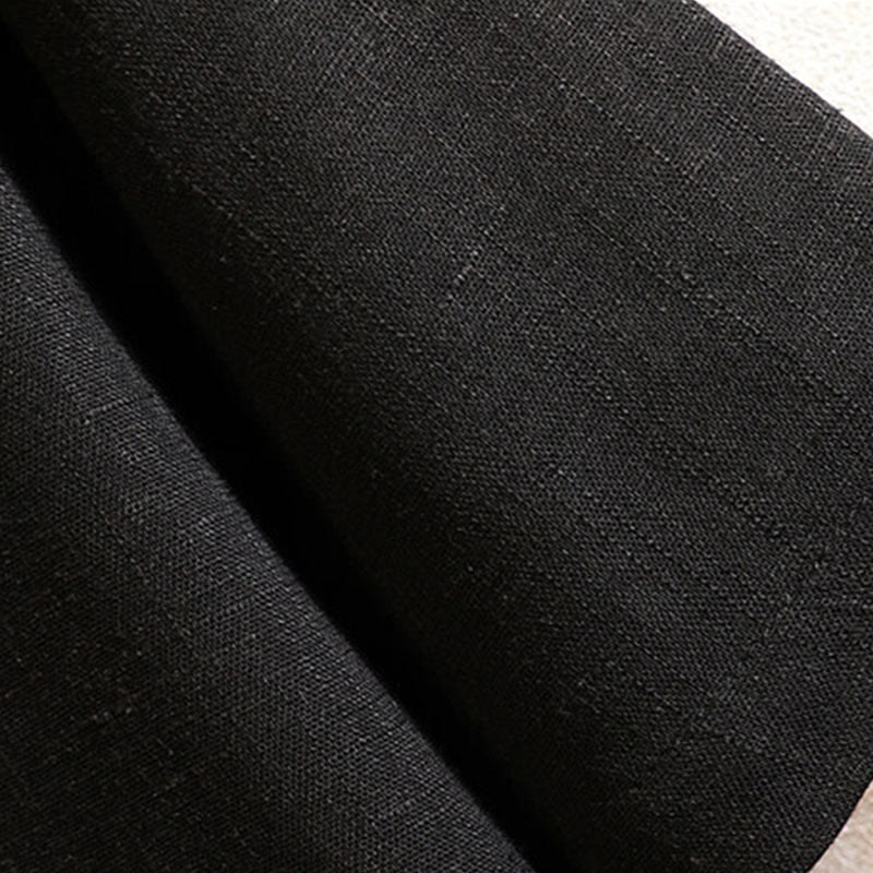 Buddha Stones夏 中国風 カエルボタン メンズ 無地 ボタン 半袖 コットン リネン シャツ - image 6