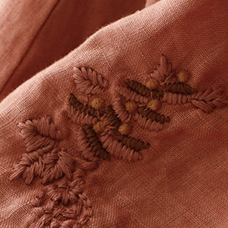 Buddha Stonesヴィンテージ 無地 刺繍 ドローストリング レディース スカート ポケット付き - image 21