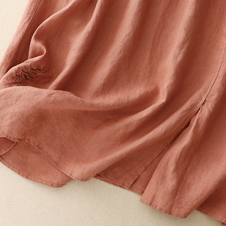 Buddha Stonesヴィンテージ 無地 刺繍 ドローストリング レディース スカート ポケット付き - image 22