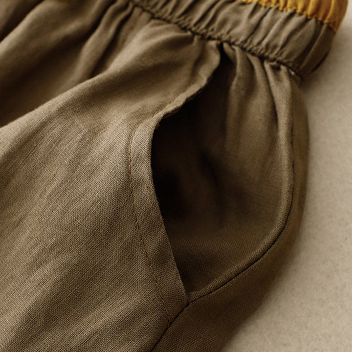 Buddha Stonesヴィンテージ 無地 刺繍 ドローストリング レディース スカート ポケット付き - image 3