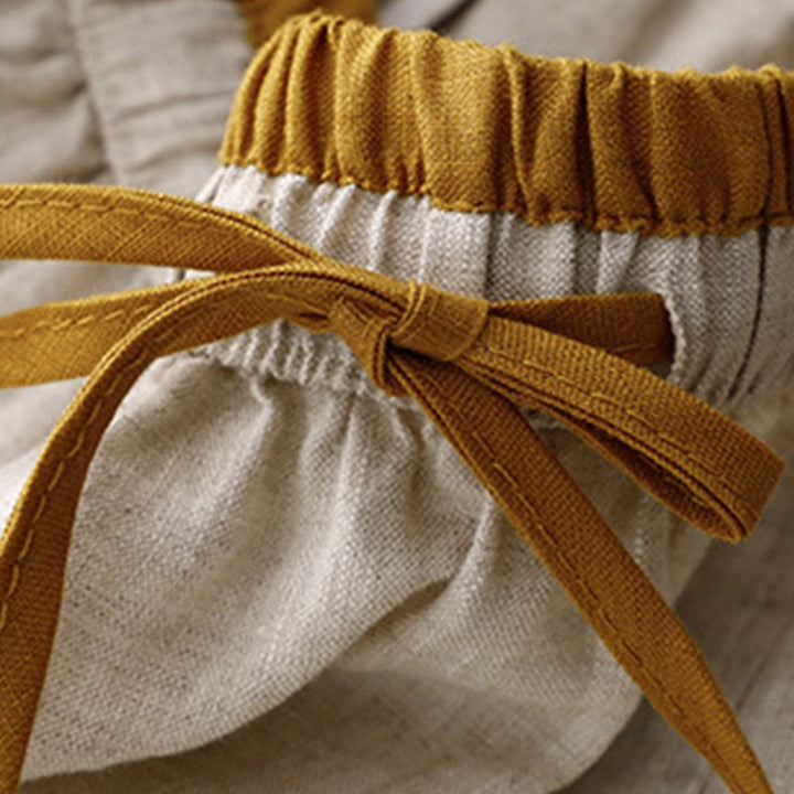 Buddha Stonesヴィンテージ 無地 刺繍 ドローストリング レディース スカート ポケット付き - image 7