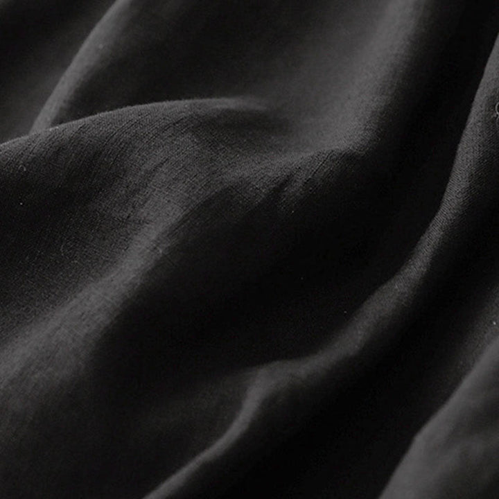 Buddha Stonesヴィンテージ カジュアル 無地 サイドスリット 伸縮性ウエスト コットンリネン レディース スカート ポケット付き - image 13