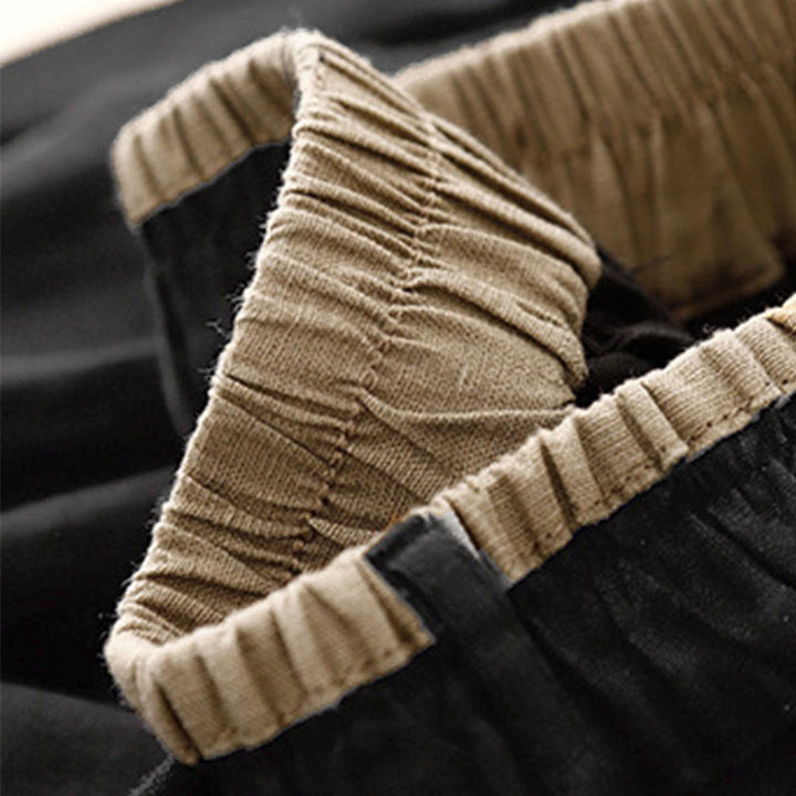 Buddha Stonesヴィンテージ カジュアル 無地 サイドスリット 伸縮性ウエスト コットンリネン レディース スカート ポケット付き - image 12