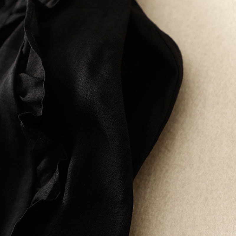 Buddha Stonesサマー 無地 フリルデザイン レディース コットンスカート - image 11